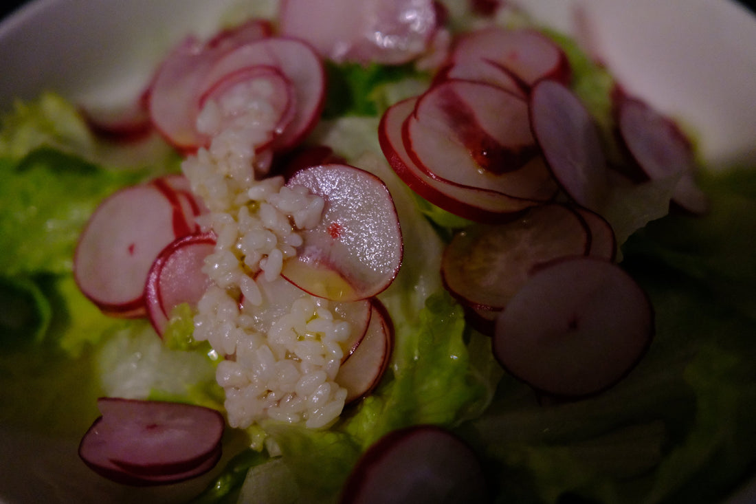 Salada with salt koji